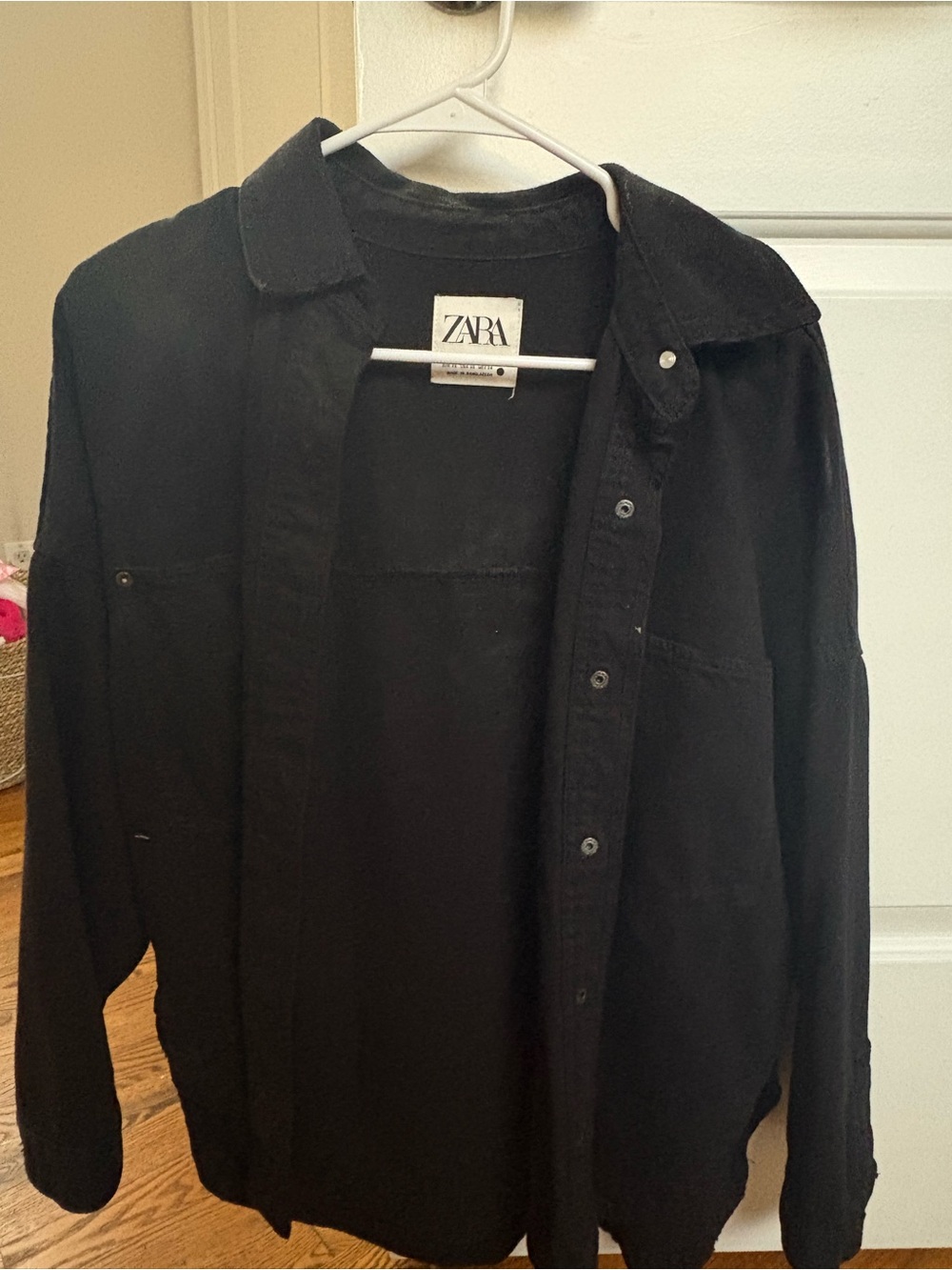 ZARA Women’s Black Shirt Jacket